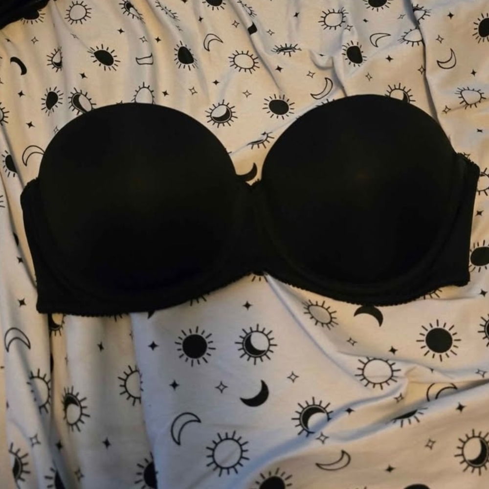 Candie's Classic Black Strapless Bra